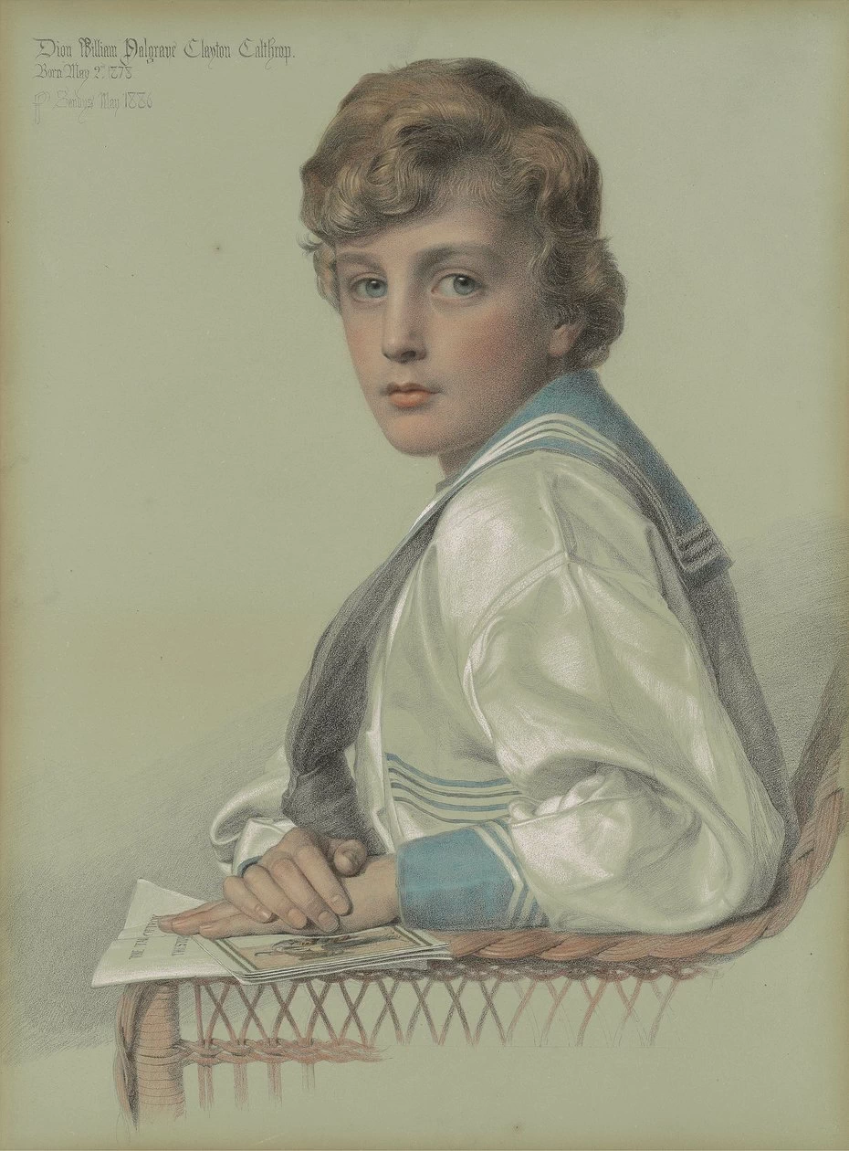 Frederick Sandys-60-Ritratto di Dion William Palgrave Clayton Calthrop, otto anni - British Library, Londra